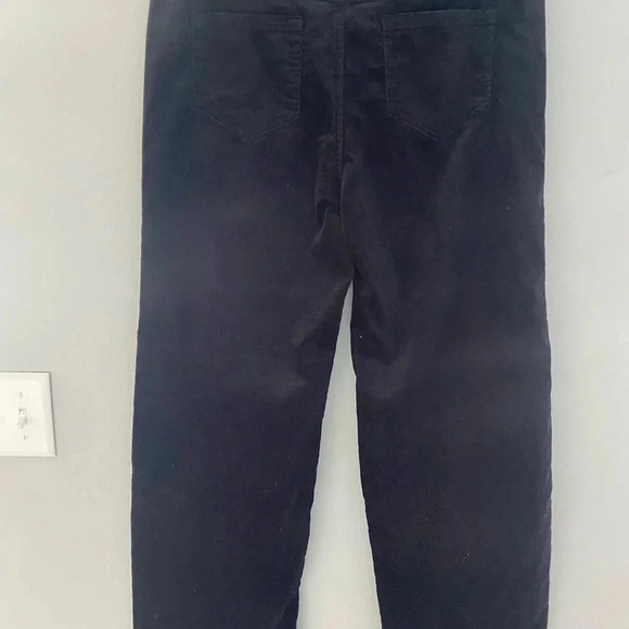 J. Jill Women’s Wide Leg Velour 5 Pocket Pants Classic Velvet 12P Black NWT New - Picture 2 of 8